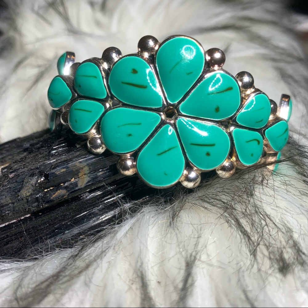 Faux Turquoise Cuff